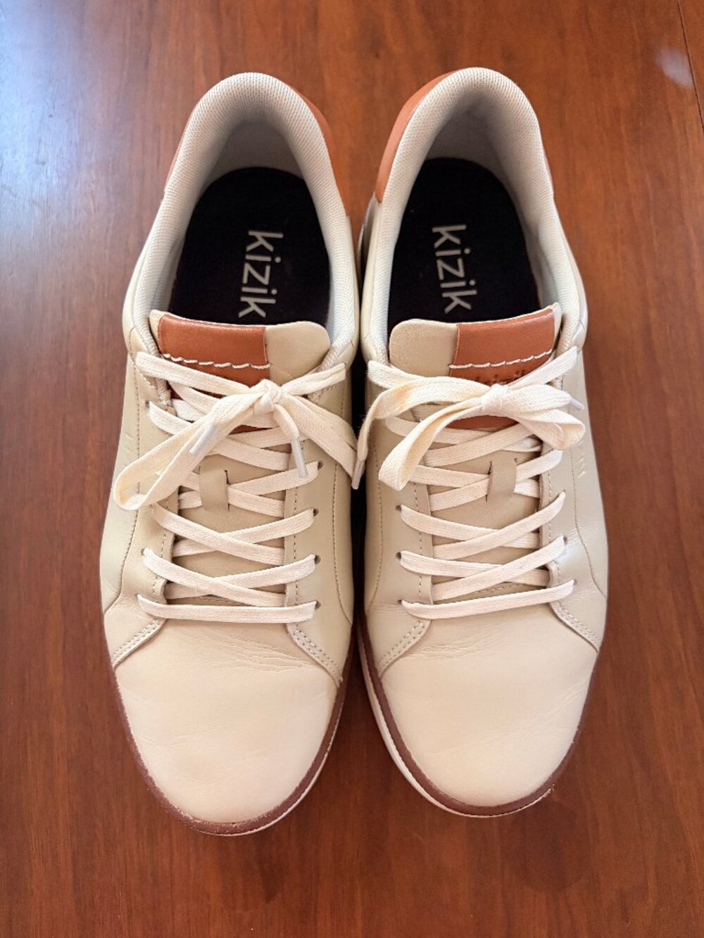 Kizik Sonoma Lite Taupe Mens Leather Athletic Sneaker